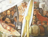 Ленин и Троцкий, вожди революции (фреска Д. Ривьеры)